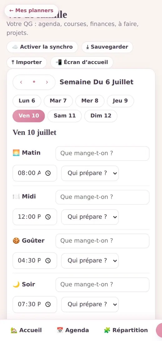 05 repas de la semaine